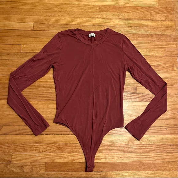 Wilfred Free Somer Bodysuit in Millennial Pink Mauve - Picture 3 of 5